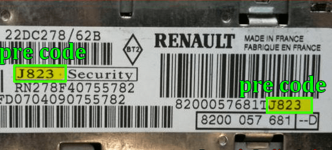 Renault Radio Unlock Code-Clio Kangoo Laguna Megane Scenic Traffic etc 